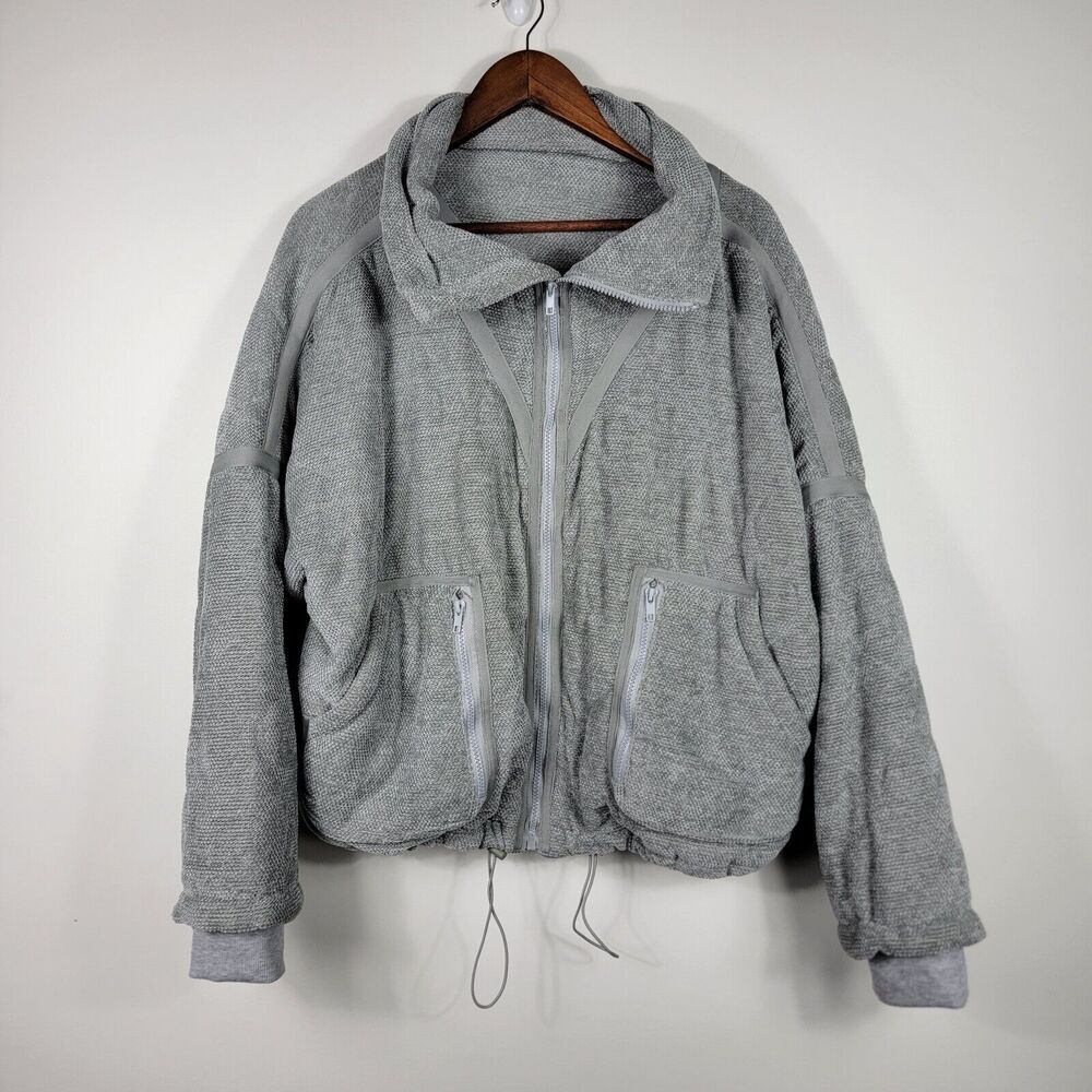 Vici Carey Women's Size Medium Gray Full Zip Jacket Coat Pockets